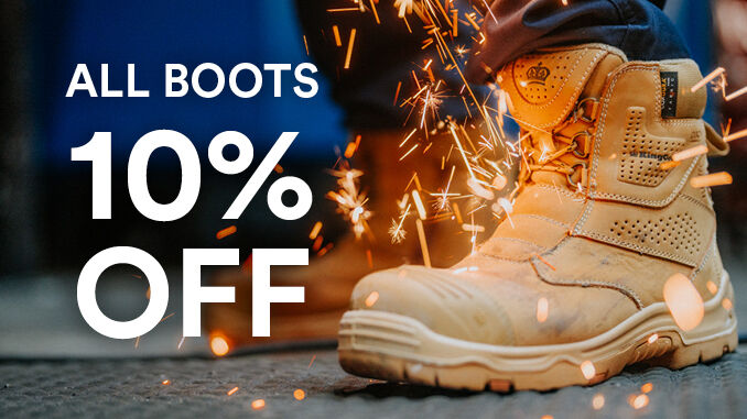 Save 10% on all boots